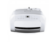 Charger l&#39;image dans la galerie, Un climatiseur portable blanc, vue de dessus. Il comprend un écran, des boutons et une ventilation. Le fond est blanc.
