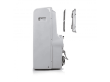 Charger l&#39;image dans la galerie, Vue latérale d&#39;un appareil blanc avec deux composants détachés à côté.
