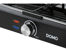 Charger l&#39;image dans la galerie, Gros plan sur un grill DOMO noir avec un cadran et des voyants. Max est indiqué.
