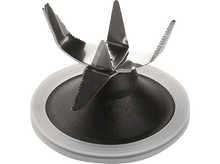 Charger l&#39;image dans la galerie, Ensemble de lames de mixeur, avec plusieurs lames tranchantes et une base noire, sur une surface blanche.
