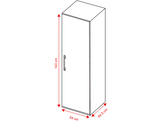 DOMO Congélateur DO91203F - largeur 54 cm - hauteur 143 cm - capacité 161 l - NoFrost
