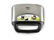 Charger l&#39;image dans la galerie, Appareil à sandwich argenté et noir avec le mot DOMO.
