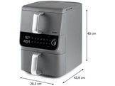 DOMO DO549FR Airfryer double zone de friture Airfryer