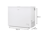 DOMO DO91220F Congélateur bahut - largeur 102.6 cm - hauteur 84.5 cm - capacité 198 l