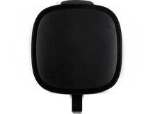 Charger l&#39;image dans la galerie, Vue de dessus d&#39;un couvercle de friteuse noir avec une poignée.
