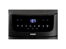 Charger l'image dans la galerie, Panneau de commande de friteuse à air noir avec affichage numérique, boutons et symboles.
