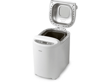 Charger l&#39;image dans la galerie, Machine à pain DOMO blanche avec le couvercle ouvert. Vue rapprochée.
