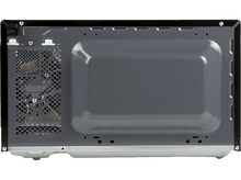 Charger l&#39;image dans la galerie, Arrière d&#39;un micro-ondes noir. Il y a un ventilateur, une ventilation, et divers composants.
