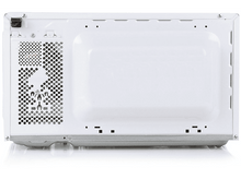 Charger l&#39;image dans la galerie, Dos d&#39;un four à micro-ondes blanc. Il a une partie métallique en bas.
