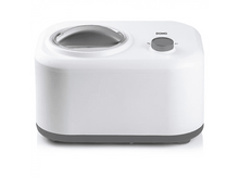 Charger l&#39;image dans la galerie, Machine à crème glacée blanche avec une poignée grise et un bouton gris sur le dessus.
