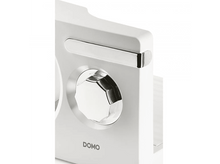 Charger l&#39;image dans la galerie, Gros plan d&#39;un appareil de cuisine blanc avec un cadran argenté et le logo DOMO.
