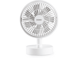 DOMO Ventilateur de table rechargeable Blanc