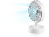 DOMO Ventilateur de table rechargeable Blanc