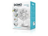 DOMO Ventilateur de table rechargeable Blanc