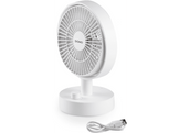 DOMO Ventilateur de table rechargeable Blanc