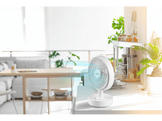 DOMO Ventilateur de table rechargeable Blanc