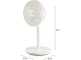 DOMO Ventilateur sur pied 2 en 1 Blanc