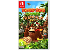 Charger l'image dans la galerie, Boîte de jeu Donkey Kong Country Returns HD, avec Donkey Kong, Diddy Kong et un décor de jungle.
