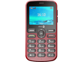 Téléphone Doro rouge. L