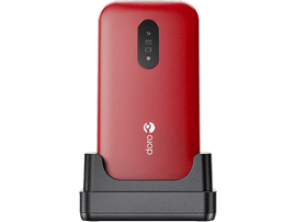 DORO GSM 2820 4G à clapet + Support - White/Red