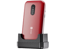 Charger l&#39;image dans la galerie, DORO GSM 2820 4G à clapet + Support - White/Red
