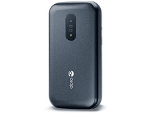 Charger l&#39;image dans la galerie, Un téléphone portable Doro bleu foncé, vu de dos.
