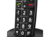 DORO Téléphone sans fil PhoneEasy 110 Noir Mono