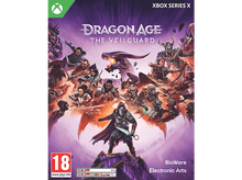 Charger l&#39;image dans la galerie, Couverture du jeu Dragon Age: The Veilguard avec des personnages et un dragon dans un cadre fantastique.
