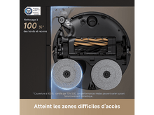 Charger l&#39;image dans la galerie, Aspirateur robot montrant des tampons de nettoyage et des composants internes.
