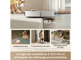 DREAME L10s Ultra Gen3 Aspirateur robot avec fonction serpillière Blanc