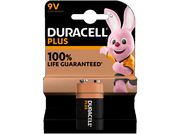 Paquet de piles Duracell Plus avec un lapin rose.