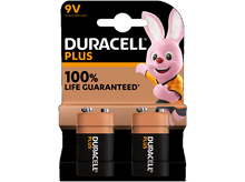 Charger l&#39;image dans la galerie, Pack de piles Duracell Plus avec un lapin rose. Texte : 100% life guaranteed.
