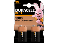 DURACELL Piles 9V Alcalines Plus Pack 2 (5000394142268)