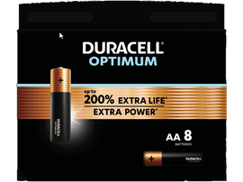 DURACELL Piles AA Alcalines Optimum Pack 8 (5000394137684)