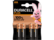 DURACELL Piles AA Alcalines Plus Pack 4 (5000394140851)