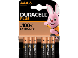DURACELL Piles AAA Alcalines Plus Pack 6 (5000394141209) Pile