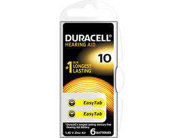 DURACELL Piles pour appareils auditifs taille 10