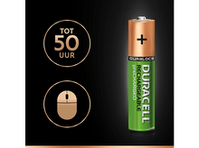 Charger l&#39;image dans la galerie, DURACELL Piles rechargeables AAA 850 mAh 4 pièces (5000394203822) Pile rechargeable
