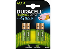 Charger l&#39;image dans la galerie, DURACELL Piles rechargeables AAA 850 mAh 4 pièces (5000394203822) Pile rechargeable
