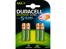 Charger l&#39;image dans la galerie, DURACELL Piles rechargeables AAA 850 mAh 4 pièces (5000394203822)
