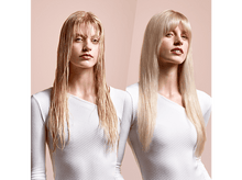 Charger l&#39;image dans la galerie, Deux images d&#39;une femme aux cheveux blonds. Une avec des cheveux mouillés, une autre avec des cheveux coiffés.
