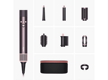 Charger l&#39;image dans la galerie, Outil de coiffure Dyson avec accessoires et étui de transport.
