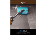 DYSON Aspirateur balai V15 Detect + kit de nettoyage auto + tête sous-marine - Aspirateur balai - Autonomie 60 min - Jaune/Nickel