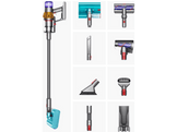 DYSON Aspirateur balai V15 Detect + kit de nettoyage auto + tête sous-marine - Aspirateur balai - Autonomie 60 min - Jaune/Nickel