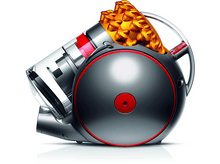 Charger l&#39;image dans la galerie, Aspirateur Dyson sur fond blanc, avec un design rouge et argenté.
