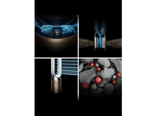 Charger l&#39;image dans la galerie, Image avec quatre panneaux montrant les parties internes d&#39;un appareil avec finition dorée.
