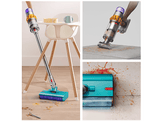 DYSON V15s Detect Submarine - Aspirateur balai avec aspirateur à main - Autonomie 60 min - Jaune/Nickel