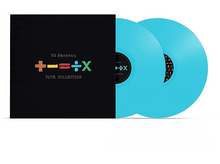Charger l'image dans la galerie, Un disque vinyle avec une couverture noire arborant le logo Ed Sheeran Tour Collection et deux disques bleus.
