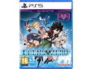 Un boîtier de jeu PS5 pour Edens Zero. Les personnages du jeu sont affichés sur la couverture.