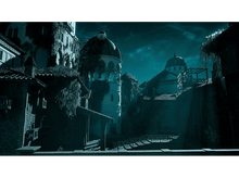 Charger l&#39;image dans la galerie, Scène de nuit d&#39;une ville avec tours et dômes, couverts de vigne, sous un ciel sombre.
